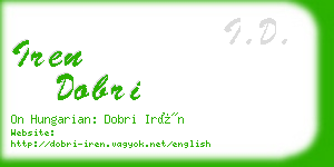 iren dobri business card